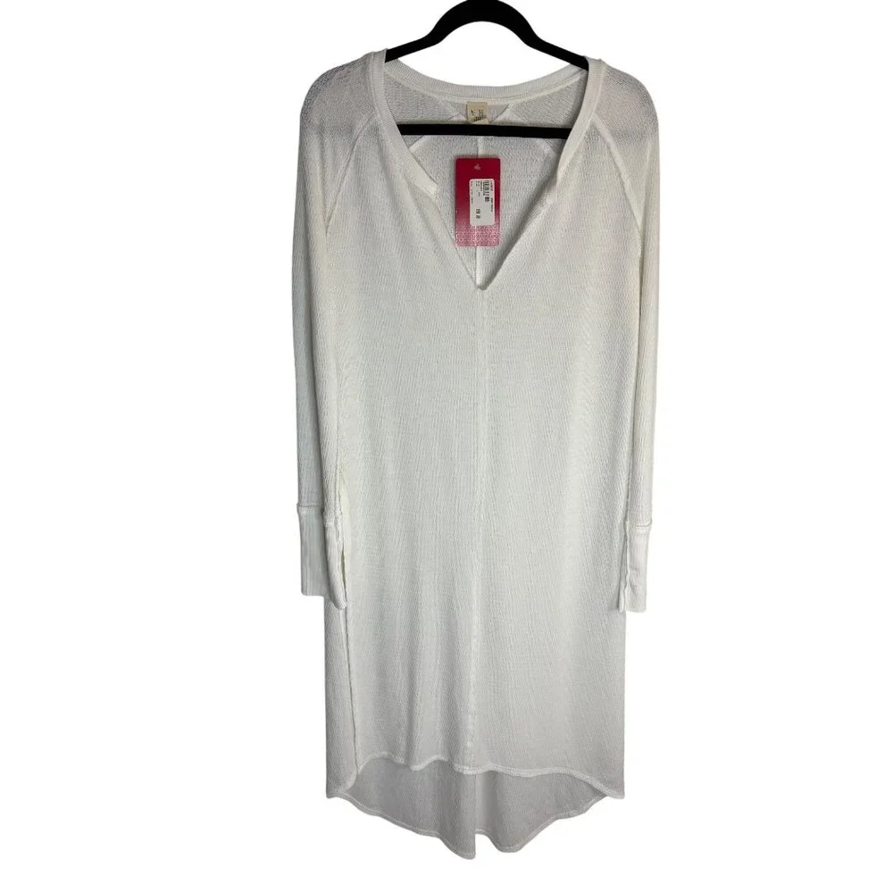 NWT Free People Super Sonic Thermal Ivory-sz Medium